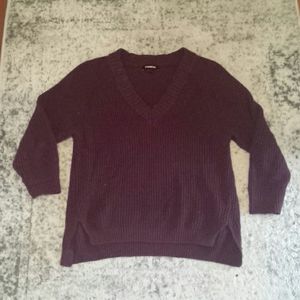 Express v neck slouchy sweater